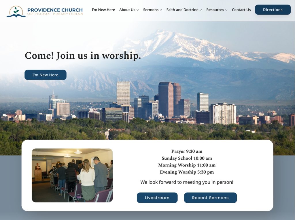 homepage of providence opc in denver, co