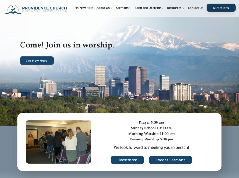 homepage of providence opc in denver, co